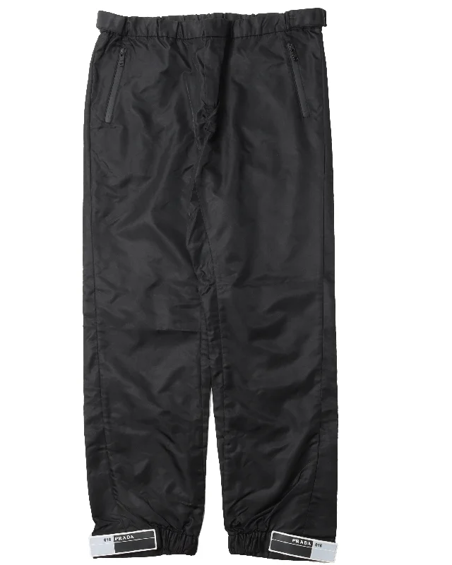 Nylon Gabardine Track Pant Comfortable Maternity Pants