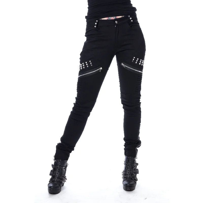 RILEY PANTS - BLACK Trendy Palazzo Pants