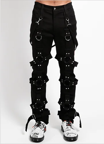 HARNESS PANT - BLACK Relaxed Fit Trousers