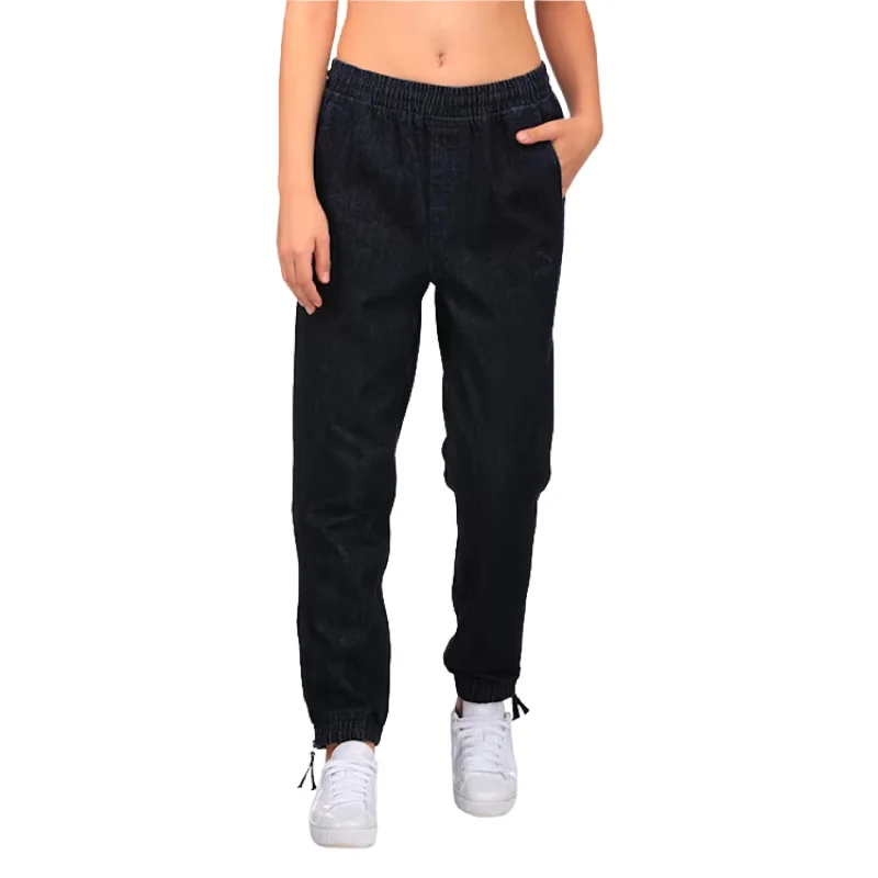 PUMA - Denim Track Pants Formal Wide-Leg Pants