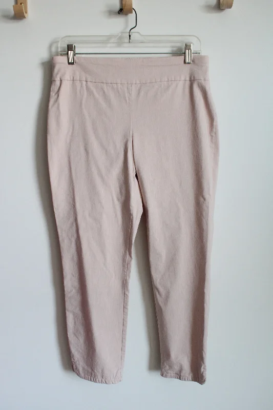 Van Heusen Stretch Pink Ankle Pant | 12 Relaxed Fit Trousers
