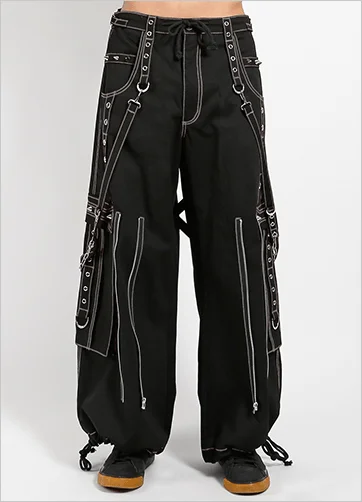 SKULL BACK AND PANT Stylish Paperbag Waist Pants