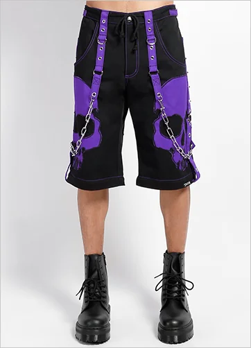 SCARE PANT PURPLE High-Waist Trousers
