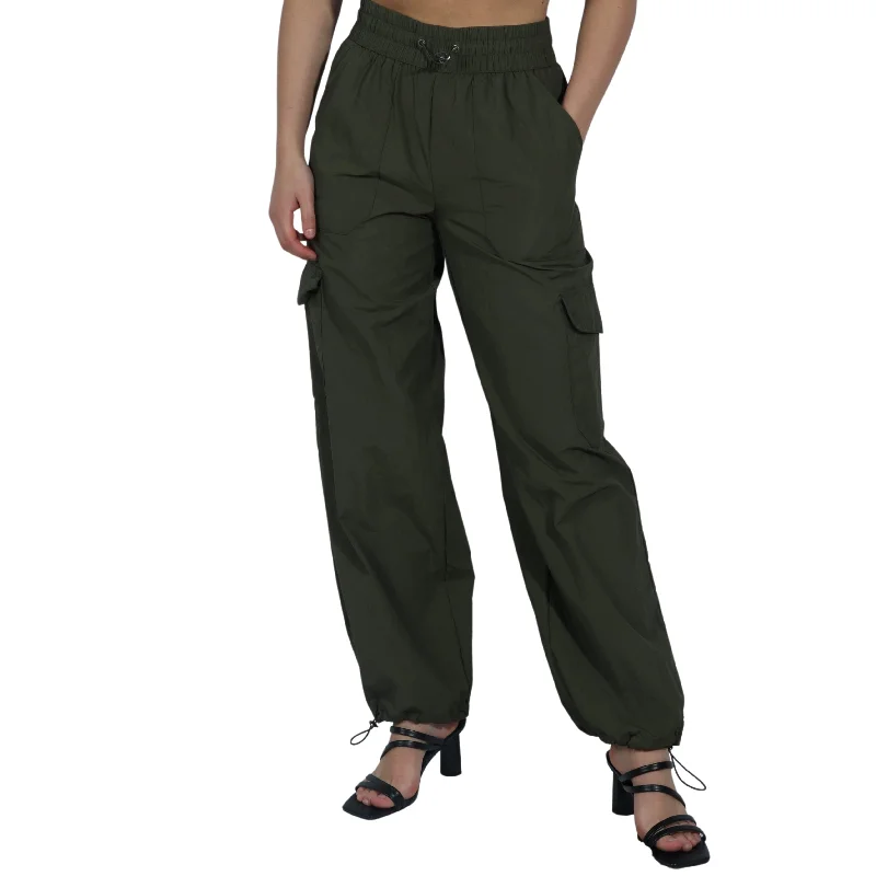 A NEW DAY - High Waisted Cargo Pant Trendy Work Pants