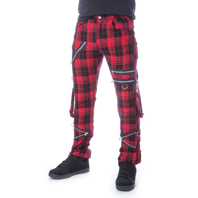 ETIENNE PANTS - RED TARTAN Fashionable Jogger Pants
