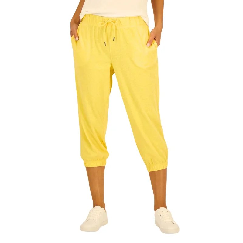IDEOLOGY - Retro Recycled Capri Pants Lightweight Jogger Pants