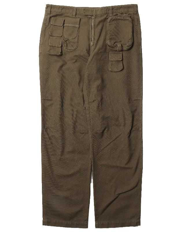 Climbing Multi Pockets Utility Pants Formal Linen Trousers