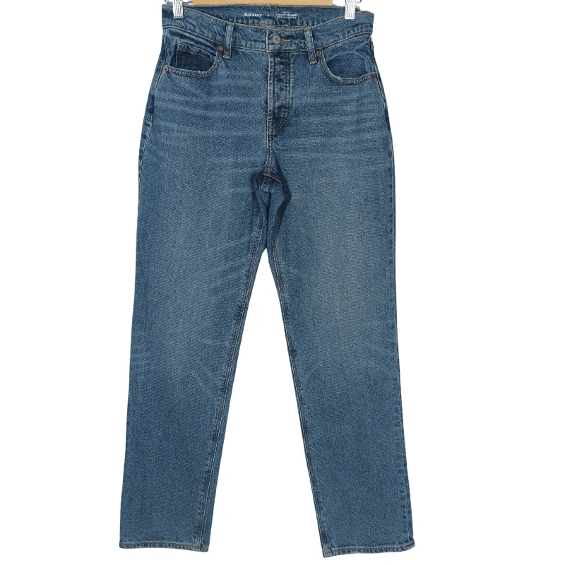 OLD NAVY - High rise slouchy straight denim pants Casual Skinny Fit Pants