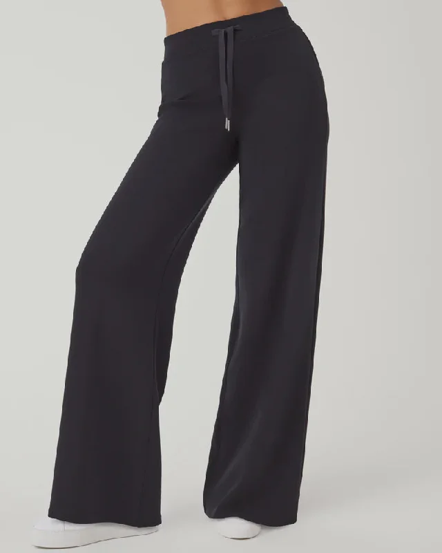 SPANXsmoot PerfectFit Ponte Wide Leg Pant | Black Cozy Lounge Pants