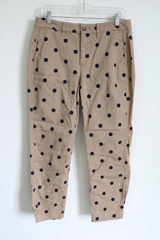 J.Crew High-Rise Girlfriend Chino Tan Navy Blue Pant | 6 Comfortable Jogger Trousers