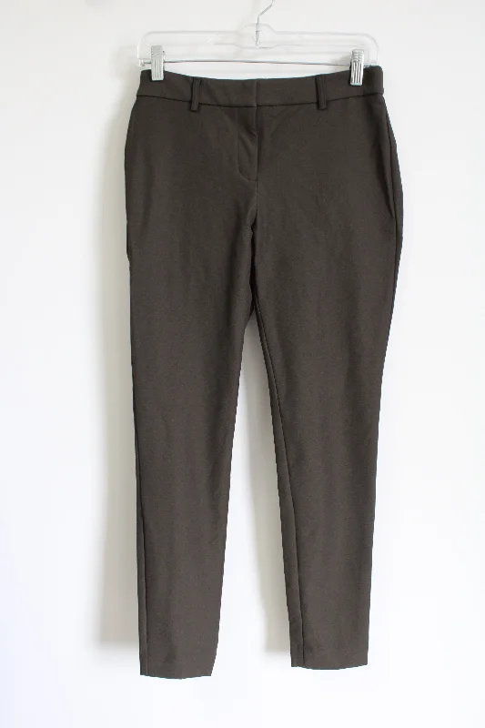 Express Olive Green Stretch Slim Fit Pants | 4 Trendy Tapered Pants