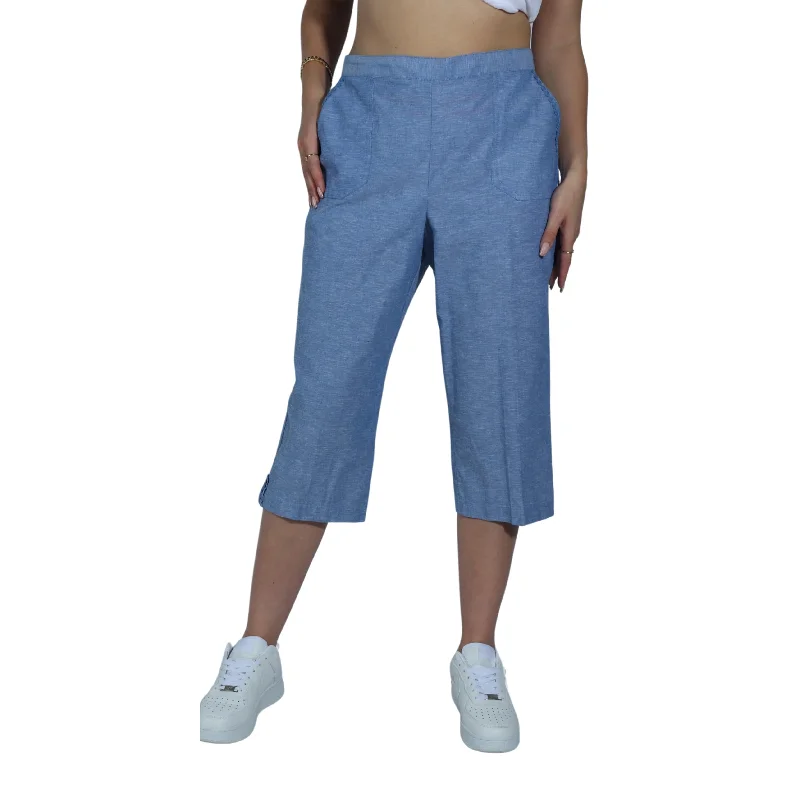 ALFRED DUNNER -  Pull-on Pants Cozy Fitted Pants