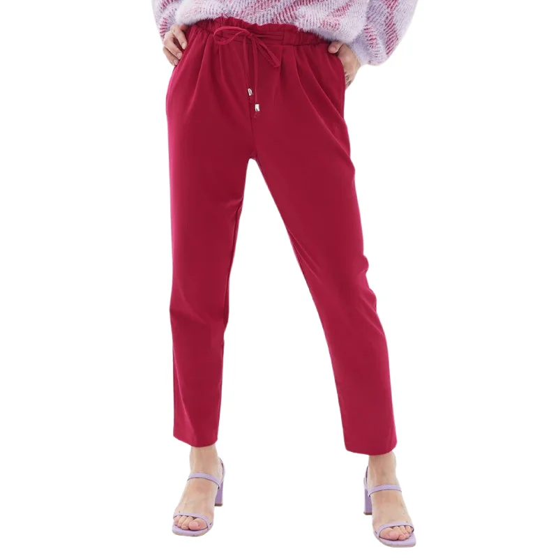 OXXO -  High Rise Carrot Fit Pants Stylish Paperbag Waist Pants