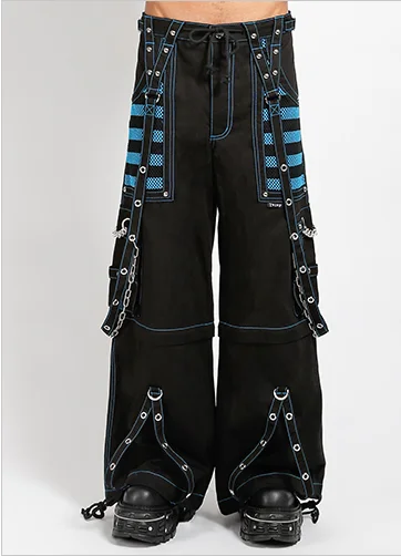 ELECTRO PANT - BLK/BLUE Trendy Work Pants