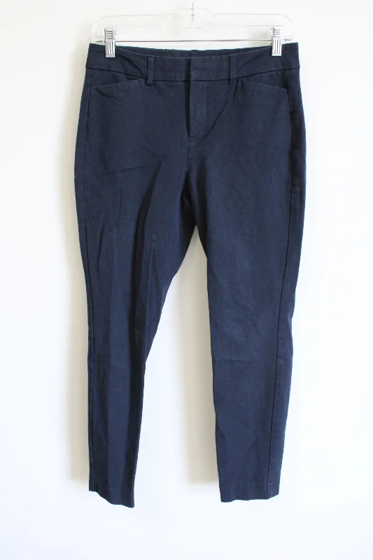Old Navy Pixie High Rise Navy Blue Pant | 4 Comfy Zip-Up Pants