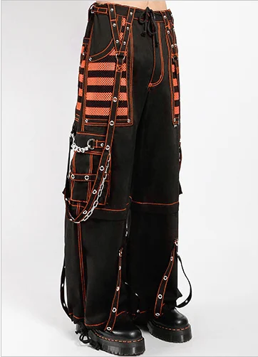 ELECTRO PANT - BLK/ORG Chic Slim Fit Pants