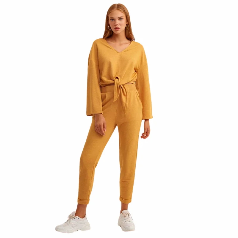 OXXO - Pleated Pants Fashionable Button-Up Pants