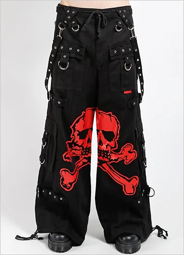 MEGA SKULL PANT RED Classic Stretch Pants