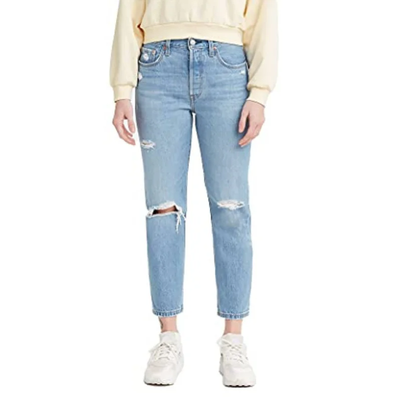 LEVI'S -  501 Crop Blue Pants 29-Regular Fashionable Sporty Pants