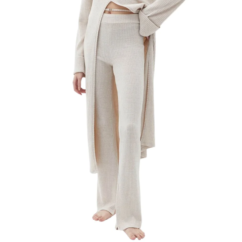 OXXO - High Waist Belt Detailed Flare Pant Cozy Lounge Pants