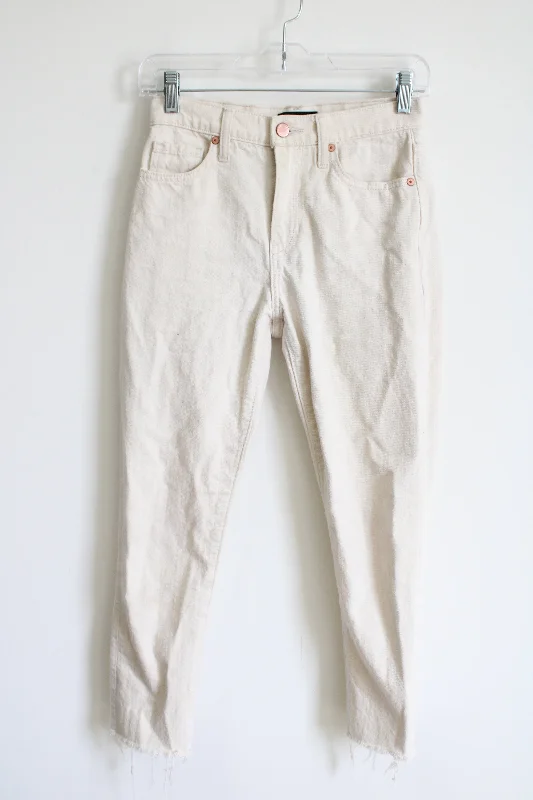 Banana Republic High-Rise Straight Beige Denim Ankle Pant | 25 Petite Sleek Black Pants