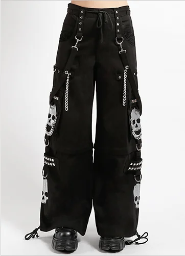SUPER SKULL PANT SILVER REFLECTIVE SKULL Comfortable Fleece Pants