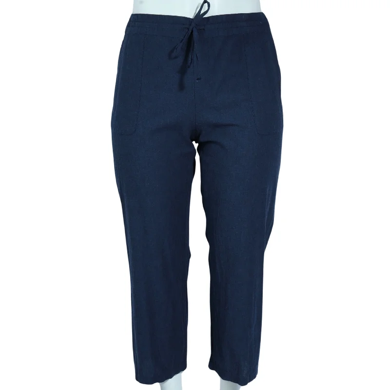 LIZ CLAIBORNE - Drawstring Pants Formal Wide-Leg Pants