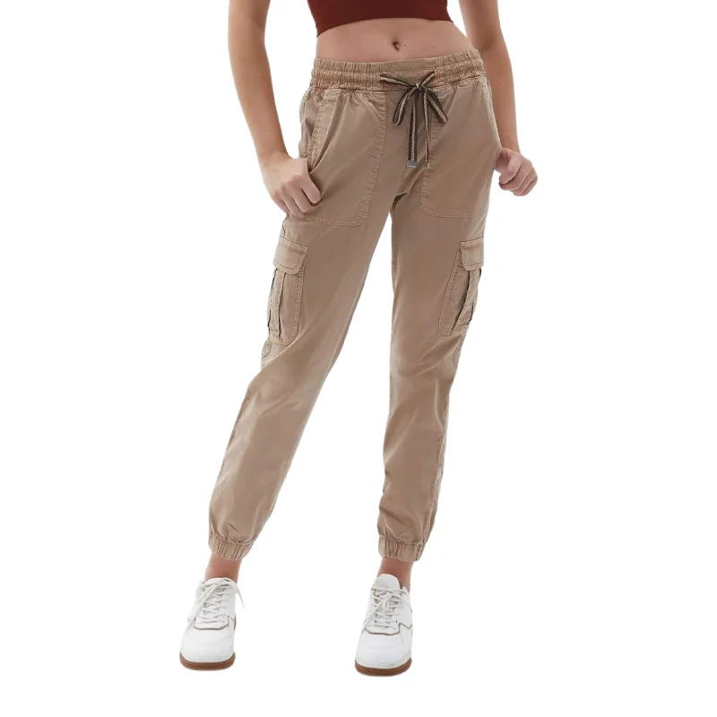 OXXO - Elastic Waist Cargo  Pants Modern Stretch Trousers