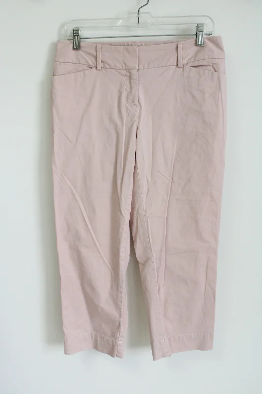 Ann Taylor LOFT Julie Light Pink Capri Pant | 4 Soft Sweatpants Style
