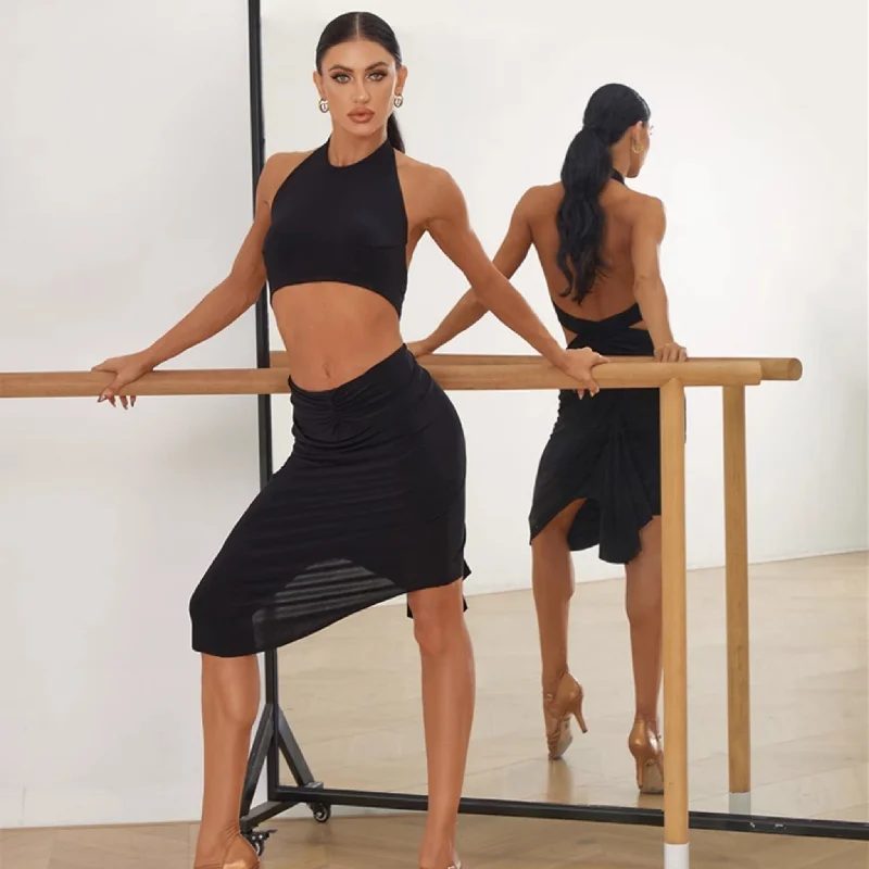 Sophisticated Practice Dress |  Black / Pink | 2445