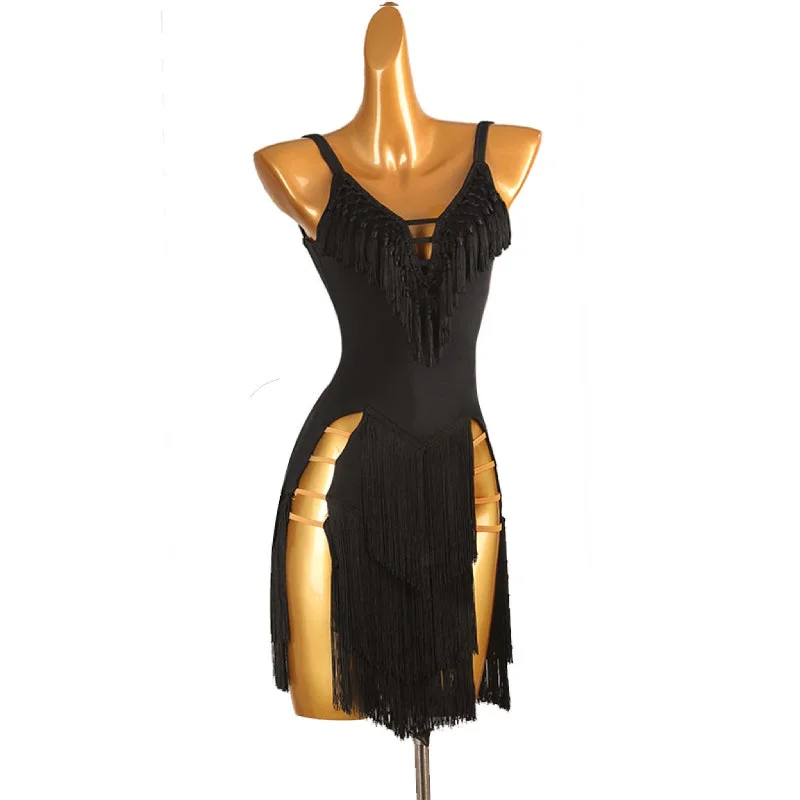 Customizable Fringed Dance Dress | LQ468