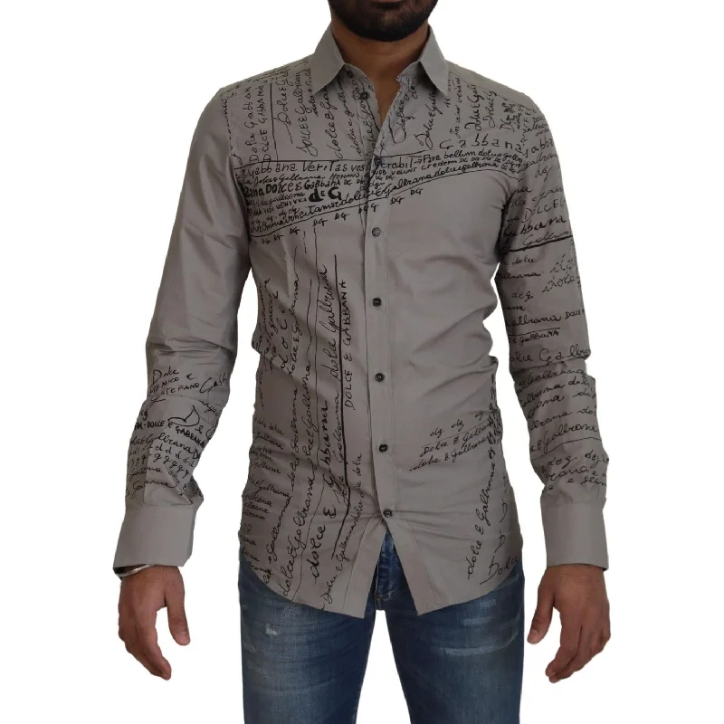 Dolce & Gabbana Elegant Slim Fit Cotton Dress Shirt