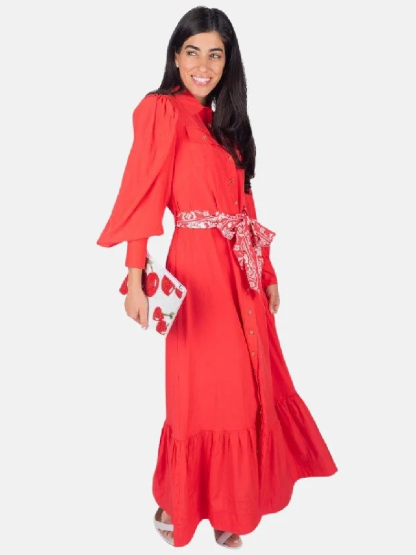 Alex Dress 53" in Red