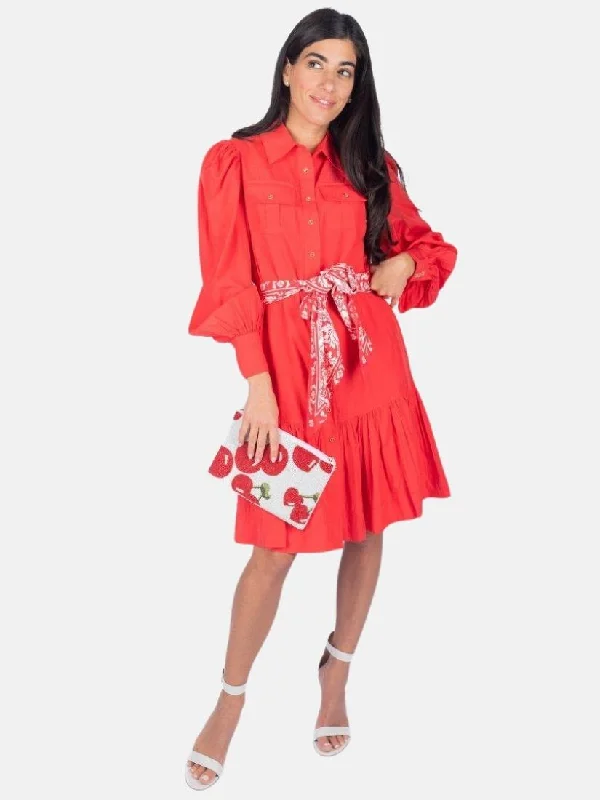 Alex Dress 37" in Red