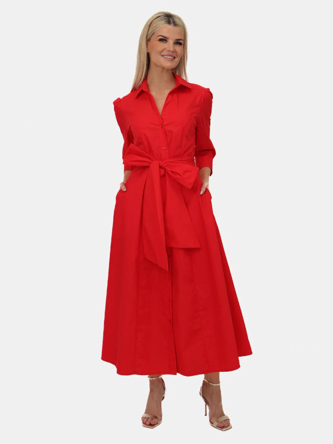 Kate And Pippa Victoria dress in  Red