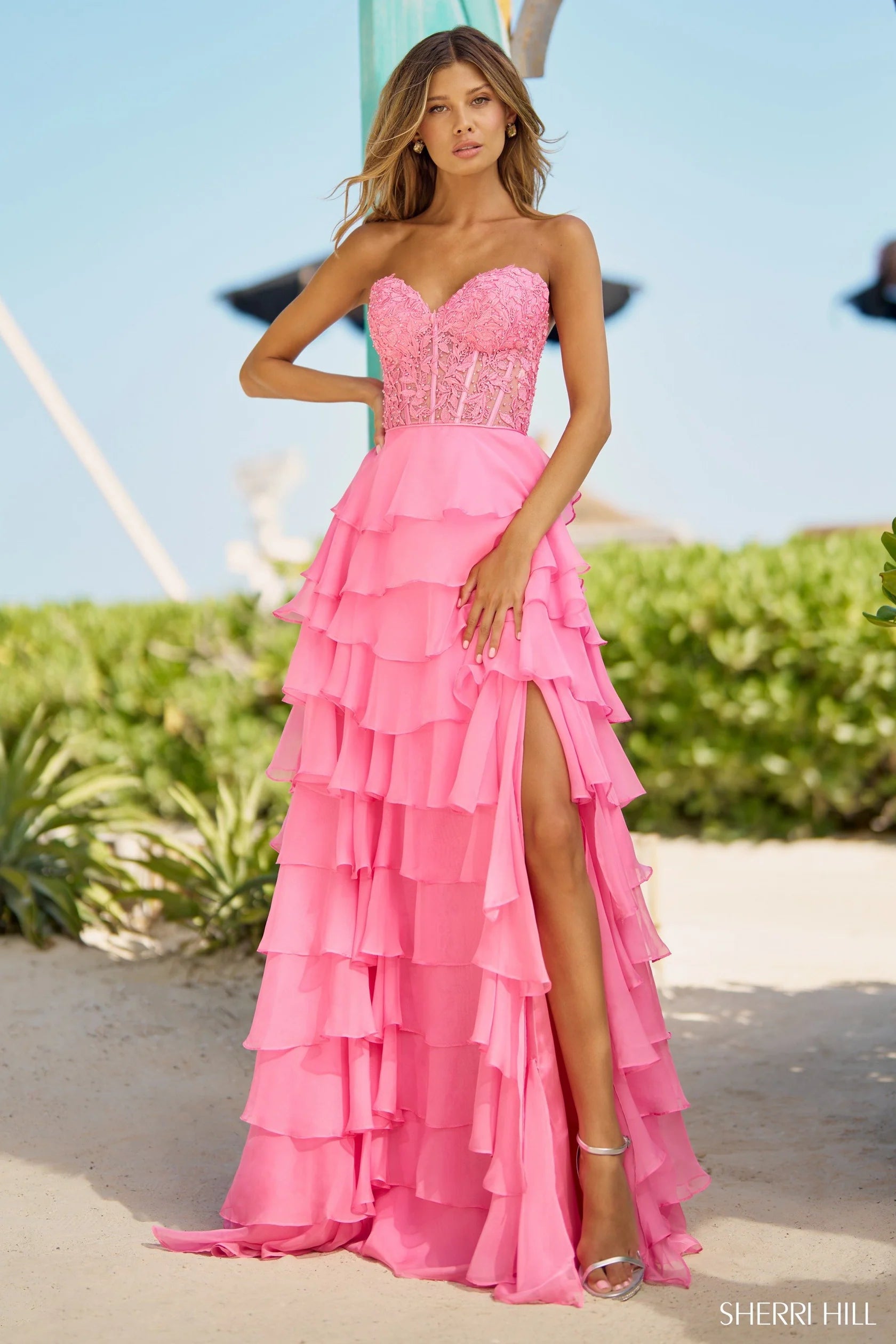 Prom Dress 56162 | Bright Pink