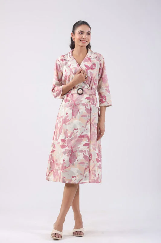 Petal Haze Cotton Flex Dress