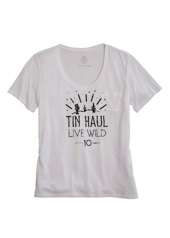 WOMENS SHORT SLEEVE T-SHIRT Elasticated Padded Insulated
