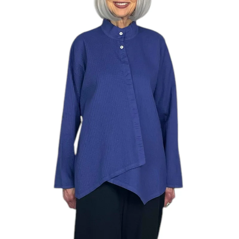 ASYMMETRIC CROSSOVER SHIRT Elegant Classic Vintage