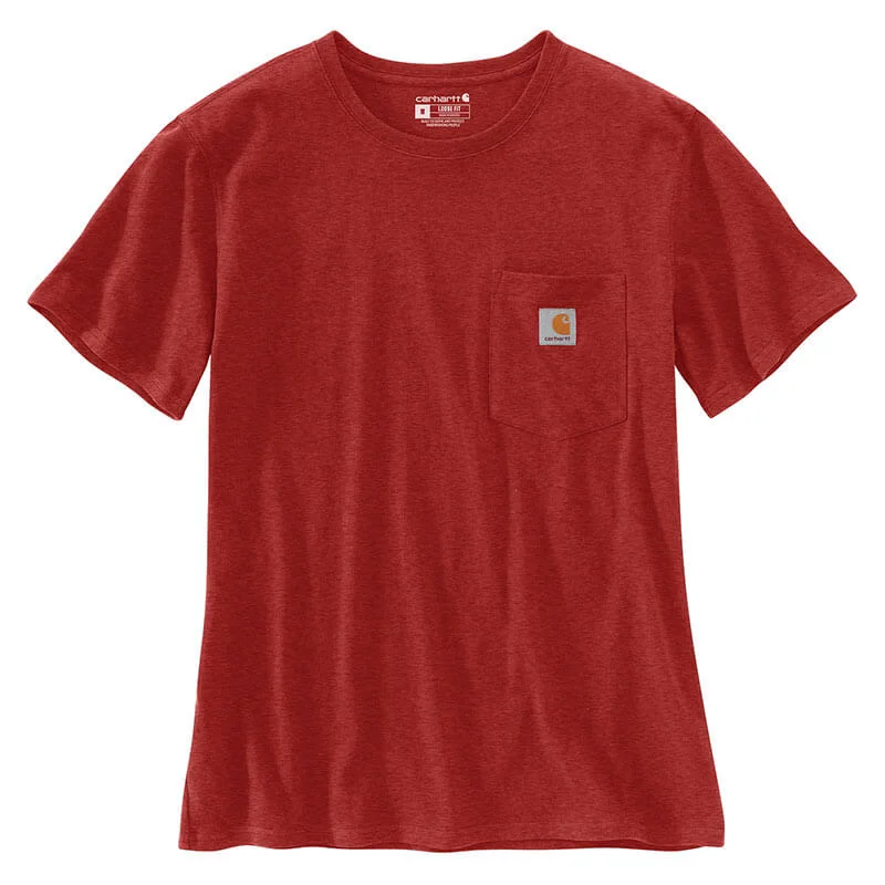 103067 - Carhartt Women's WK87 Workwear Pocket SS Tshirt Striped Floral Plaid