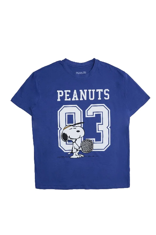 Peanuts Snoopy 83 Graphic Relaxed Tee Wool Fabric Cashmere Fabric Tweed Fabric