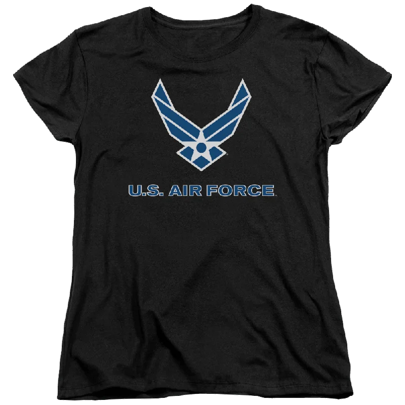 Air Force Logo - Women's T-Shirt Fleece Fabric Down Fabric Feather Fabric