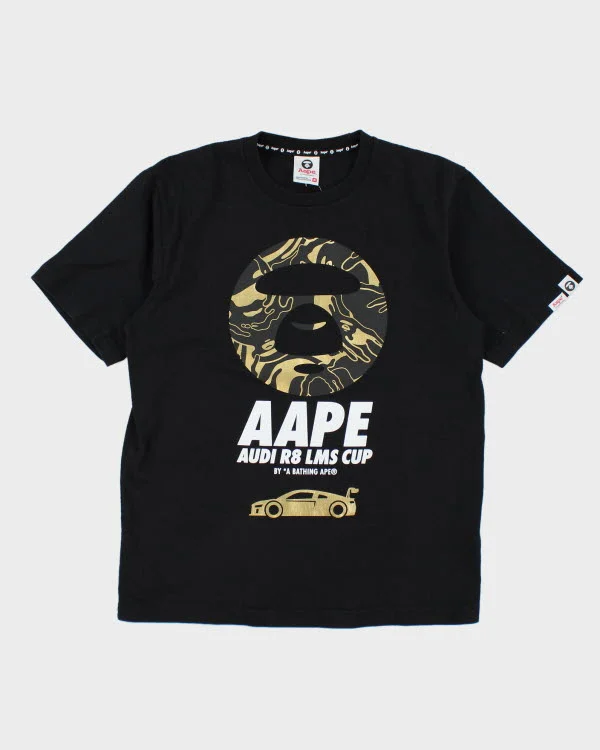 Aape By A Bathing Ape Audi R8 T-shirt - M Terry Blend Velvet Blend Canvas Blend