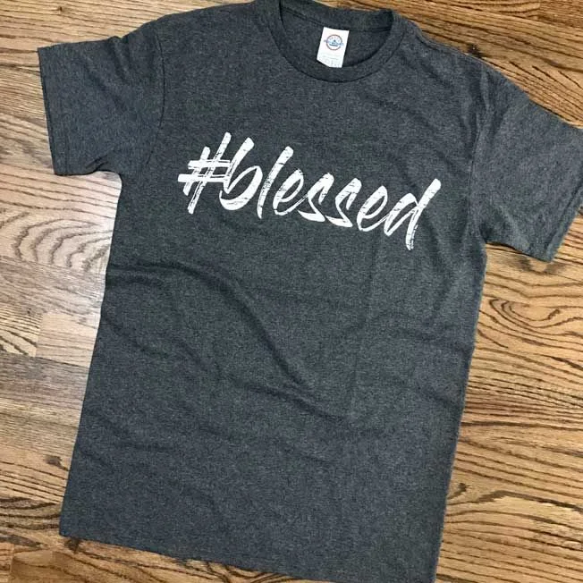 Blessed t-shirt Zippered Front Buttoned Front Snap Front