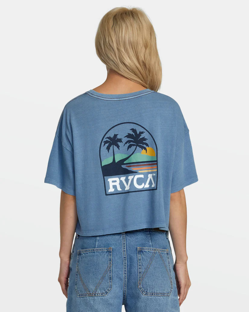 Boyfriend Crop Tee II Ribbed Striped Patterned