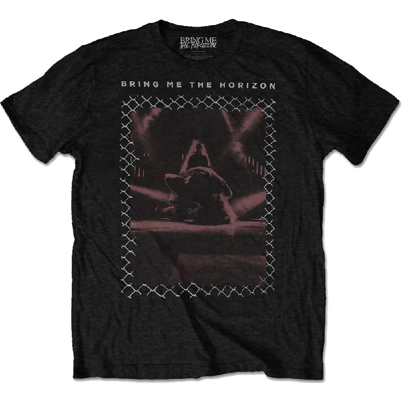 BRING ME THE HORIZON Attractive T-Shirt, Fenced Terry Blend Velvet Blend Canvas Blend BRING ME THE HORIZON Attractive T-Shirt, Fenced Terry Blend Velvet Blend Canvas Blend