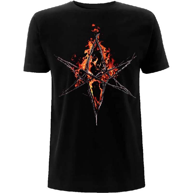 BRING ME THE HORIZON Attractive T-Shirt, Flaming Hex Houndstooth Herringbone Solid