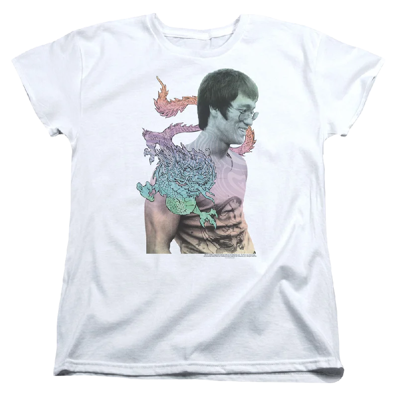 Bruce Lee A Little Bruce - Women's T-Shirt Front Pockets Side Pockets Patch Pockets