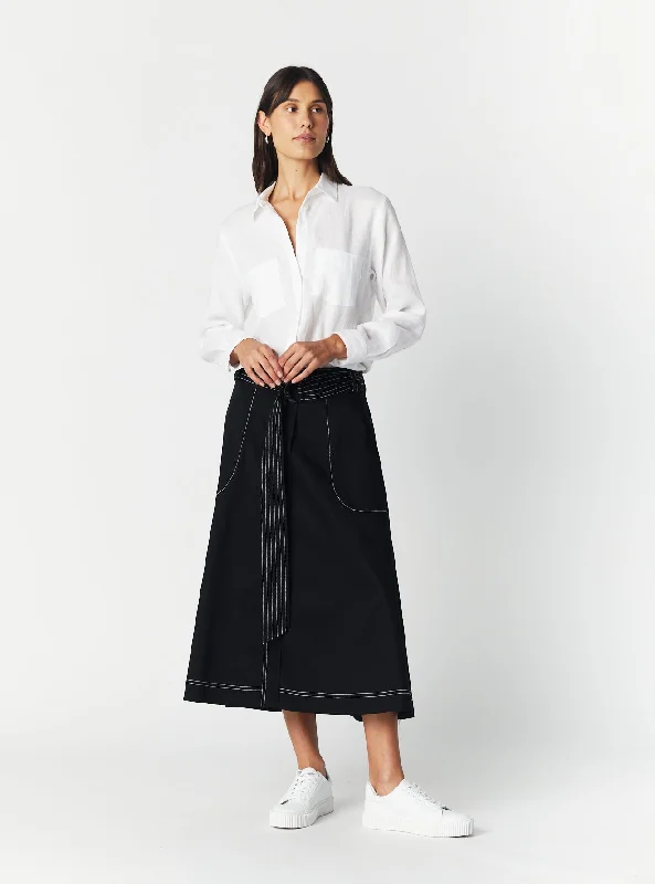 COMO RELAXED FIT SHIRT Hooded Caped Shawl Collar