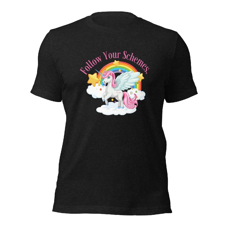 Follow Your Schemes Unicorn Unisex t-shirt Chenille Fabric Brocade Fabric Lace Fabric Follow Your Schemes Unicorn Unisex t-shirt Chenille Fabric Brocade Fabric Lace Fabric